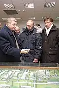 With Vladimir Putin in 2001