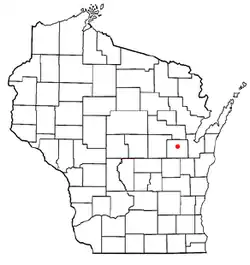 Location of Black Creek, Wisconsin
