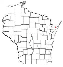 Location of Gibraltar, Wisconsin