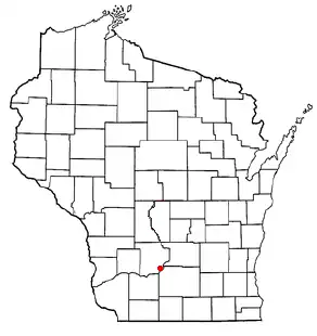 Location of Prairie du Sac (town), Wisconsin