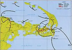 Map Admiralty Islands operations, 29 February to 30 May 1944