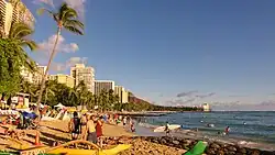 Waikīkī Beach is one of the most well-known beaches in the world