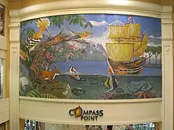 Wall tile mural at Compass One Shopping Centre