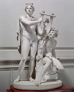 Apollo and Marsyas at the entry lobby of Ateneum, 1874