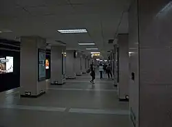 Station platform, before the safety door was installed