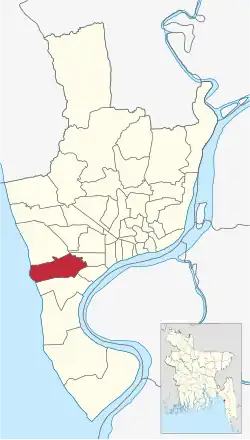 Location of North Middle Halishahar