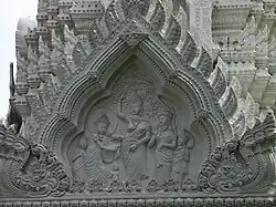 Ho Trai pediment depicting the birth of the Buddha