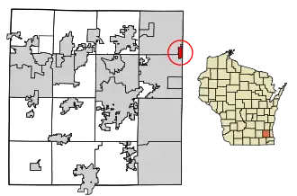 Location of Butler in Waukesha County, Wisconsin.