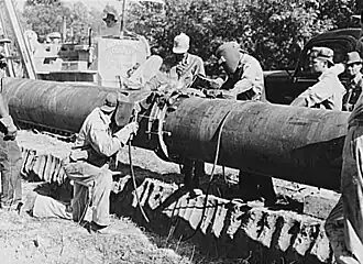 welding by the stovepipe method,