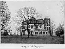 Photograph of "Solitude", home of George Westinghouse in Pittsburgh, PA, seen from the south. From Ref.[8]