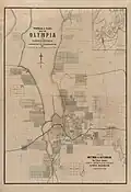 Map of surrounding area, 1890.