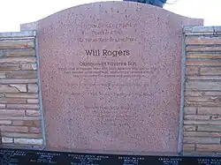 Plaque near the tomb