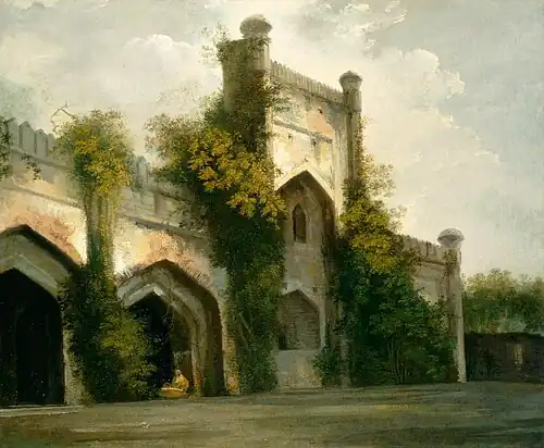 View of a Mosque at Raj Mahal by William Hodges