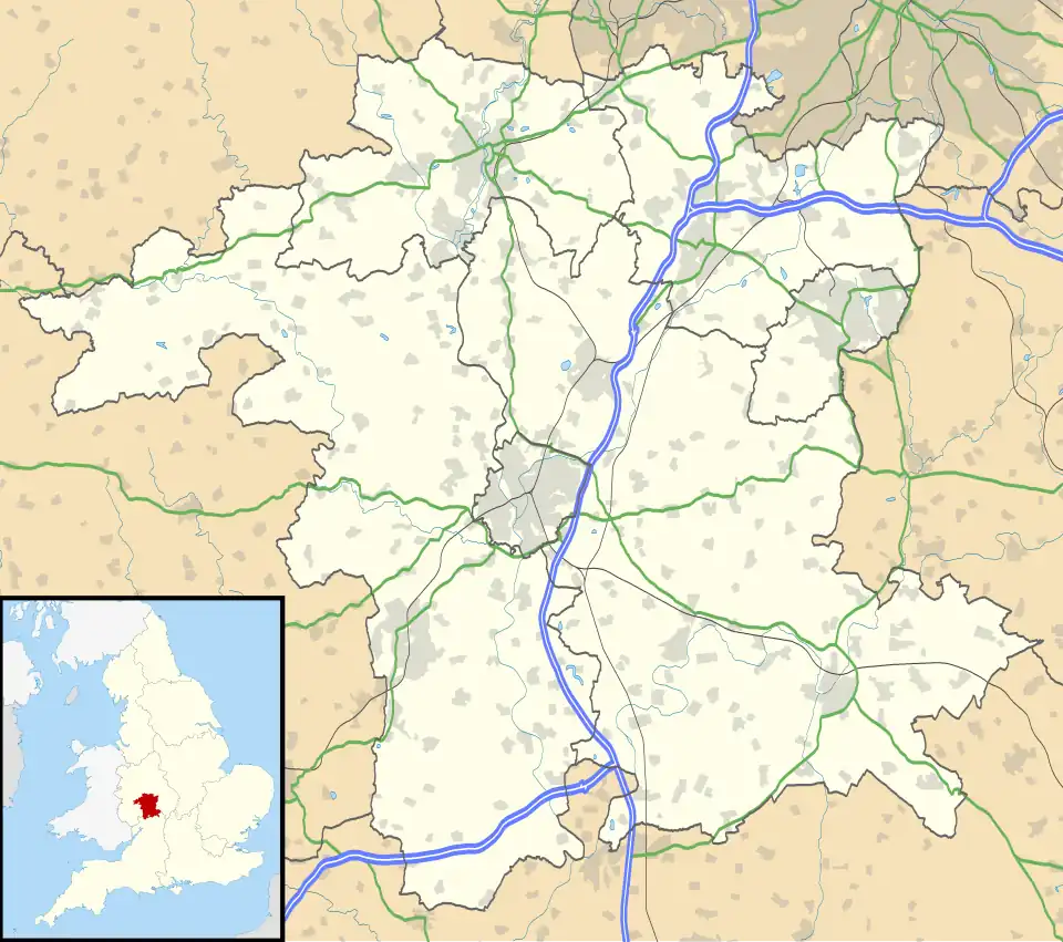 Bromsgrove is located in Worcestershire