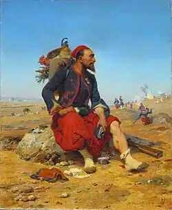 A Wounded Zouave, 1858