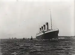 Arrival of the RMS&nbsp;Olympic in New York Harbor, 1911