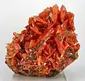 Red crystals of wulfenite, from the Red Cloud Mine, Trigo Mountains, La Paz County, Arizona