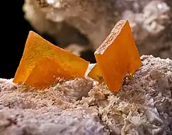 Image 2Wulfenite, by Didier Descouens (from Wikipedia:Featured pictures/Sciences/Geology)