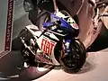 The FIAT Yamaha YZR-M1, ridden by Colin Edwards in the 2007 season on display.
