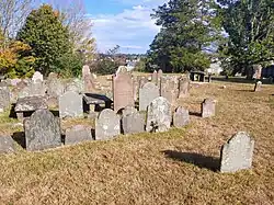 View of the rear part of the Burying Ground.