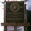 Marine Corps plaque for Yemassee Train Station.