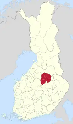 Location of Upper Savo