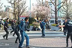 Yoyogi's rockabillies dancing in the park on a Sunday in March 2014