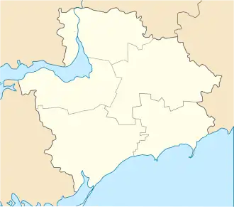 Prymorsk is located in Zaporizhzhia Oblast