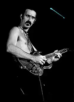 Frank Zappa performing in 1977
