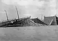 Poniatowski Bridge after being blown up by the Russian Army in 1915