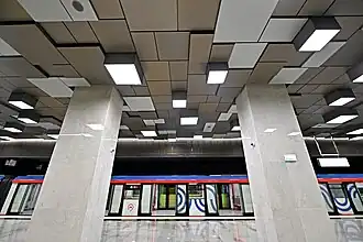 Side view of columns