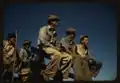 "Sugar cane workers resting at the noon hour," Rio Piedras, Puerto Rico. 1941.