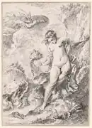 François Boucher, etching print Andromeda, 1732