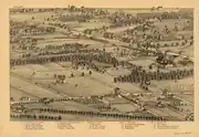 St. Louis, the great metropolis of the Mississippi valley; a topographical survey drawn in perspective, 1875