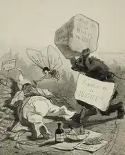 Political Comedy (1859) lithograph (23.65 x 18.89&nbsp;cm) Los Angeles County Museum of Art of Art