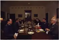 Members of the Joint Chiefs of Staff during a cabinet meeting in the White House in 1977