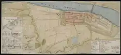 Map and plans of Malbork castle made in 1629 during the Swedish occupation.