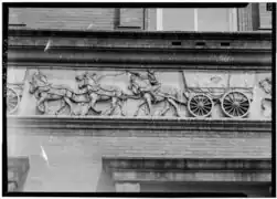 Black teamster, exterior frieze
