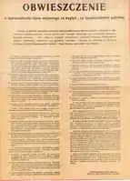 The proclamation of martial law by the State Council